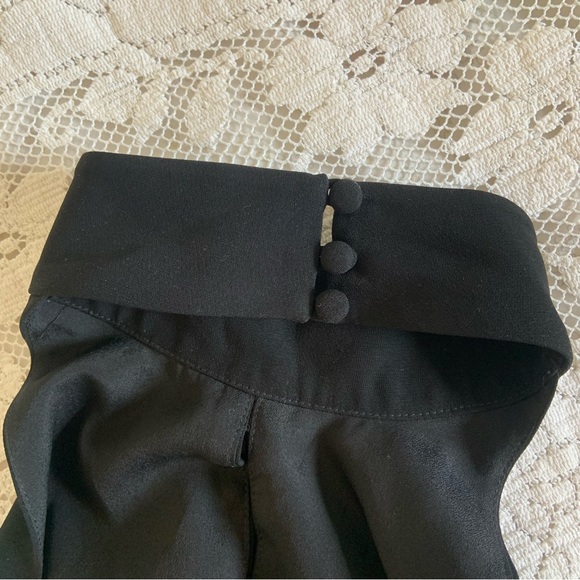 Elizabeth and James black low back peplum tank top - Picture 3 of 6